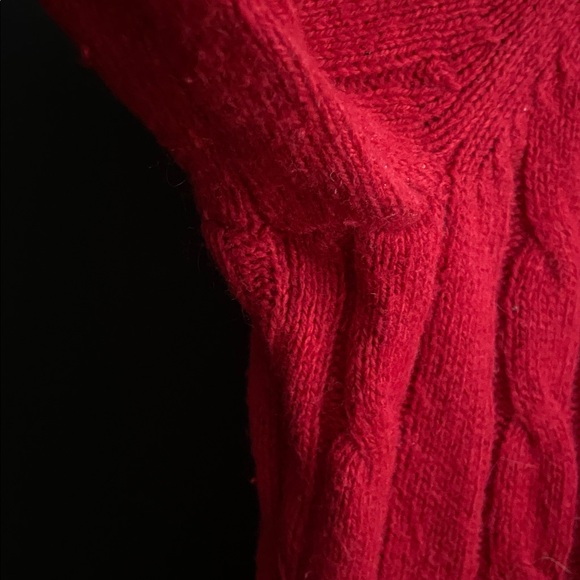 XXL Alfred Sung Cable Knit V-neck Sweater - Picture 10 of 14